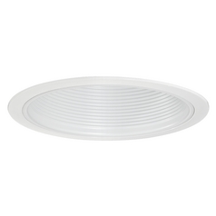 Stepped White Baffle Trim for 6-Inch Recessed Housings