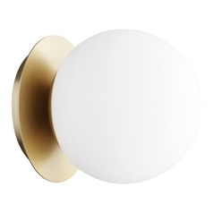 Aged Brass Sconce by Quorum Lighting