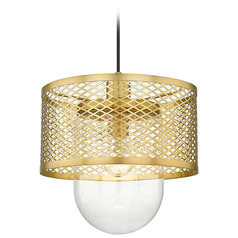 Kipton Rubbed Brass Pendant by Z-Lite