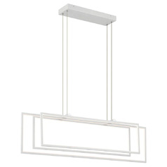 Jestin 46-Inch LED Linear Chandelier in White by Elan Lighting