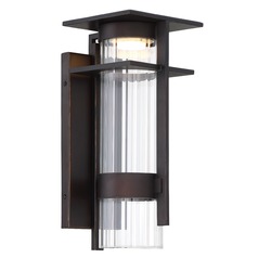 Kittner Oil Rubbed Bronze with Gold Highlights LED Outdoor Wall Light by Minka Lavery