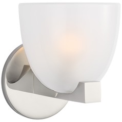 Aerin Carola Single Sconce in Polished Nickel by Visual Comfort Signature