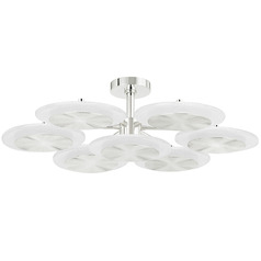 Corbett Lighting Topaz Polished Nickel LED Semi-Flushmount Light