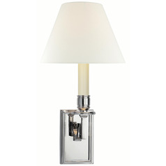 Visual Comfort Signature Collection Alexa Hampton Dean Polished Nickel Sconce