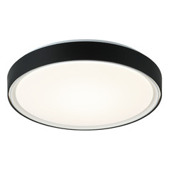 Matteo Lighting Alamus Black & White LED Flushmount Light