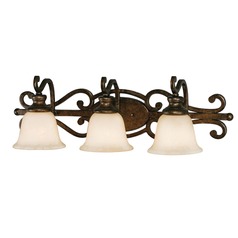 Heartwood 29.50-Inch Bath Light in Burnt Sienna by Golden Lighting
