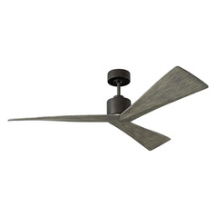 Visual Comfort Fan Collection Adler 52 Aged Pewter Ceiling Fan Without Light