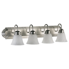 Satin Nickel Bathroom Light by Quorum Lighting