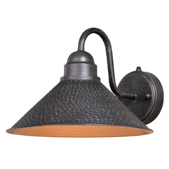Outland 12-Inch Outdoor Wall Light in Aged Iron by Vaxcel Lighting