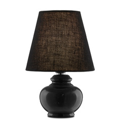 Piccolo Black Mini Table Lamp by Currey & Company