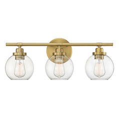 Carson 22.50-Inch Warm Brass Bathroom Light by Savoy House