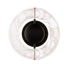 Cymbal 10-Inch LED Wall Sconce in Black by Modern Forms