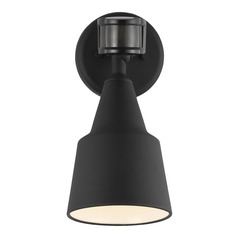 Black LED Outdoor Flood Light with Motion Sensor by Generation Lighting