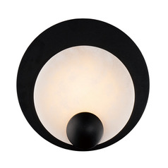 Rowlings 10-Inch LED Alabaster Wall Sconce in Black by Modern Forms