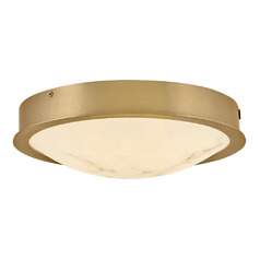 Cava 12.75-Inch LED Flush Mount in Lacquered Brass by Fredrick Ramond