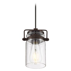 Antebellum Mahogany Bronze Mini Pendant by Nuvo Lighting