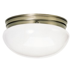 Antique Brass Flush Mount by Nuvo Lighting
