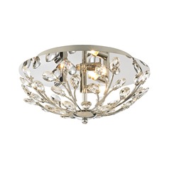 Elk Lighting Crystique Polished Chrome Flushmount Light