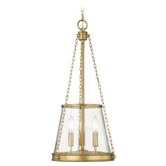 Prescott Rubbed Brass Pendant by Z-Lite