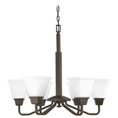 Clifton Heights Antique Bronze 6-Light Chandelier by Progress Lighting
