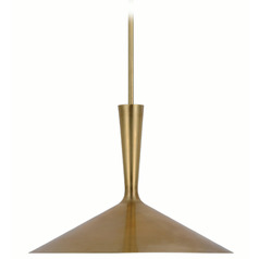 Aerin Rosetta Pendant in Antique Brass by Visual Comfort Signature