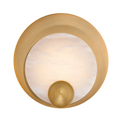 Rowlings 10-Inch LED Alabaster Wall Sconce in Brass by Modern Forms