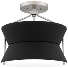 Quoizel Lighting Quoizel Semi-Flush Mount Brushed Nickel Semi-Flushmount Light