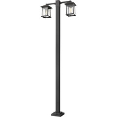 Portland Black Post Light by Z-Lite