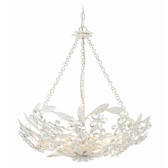 Crystorama Lighting Marselle Matte White Chandelier