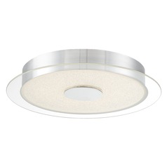 Diamond Dust LED Flush Mount in Chrome by George Kovacs
