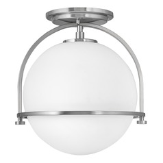 Somerset Small Semi-Flush Mount in Brushed Nickel by Hinkley Lighting