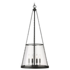 Prescott Matte Black Pendant by Z-Lite