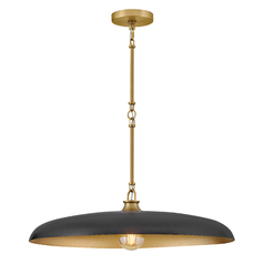 Sadie Medium Pendant in Lacquered Brass & Black by Hinkley Lighting