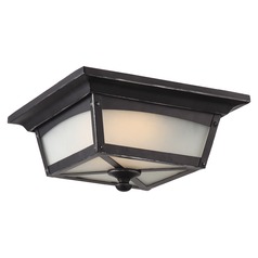 Essex Sterling Black LED Flush Mount by Nuvo Lighting