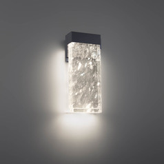 Glacio 14-Inch LED Wall Sconce in Black by Schonbek Beyond