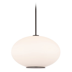 Illusion 16-Inch 2700K LED Pendant in Black by Modern Forms