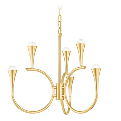 Mitzi By Hudson Valley Mitzi Aviana Aged Brass LED Chandelier