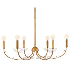 Hinkley Aliso Distressed Brass LED Chandelier