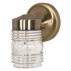 Antique Brass Outdoor Wall Light by Nuvo Lighting