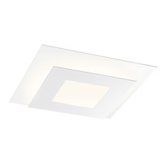 Offset Textured White LED Flush Mount by Sonneman Lighting