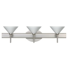Besa Lighting Kona Satin Nickel LED Bathroom Light