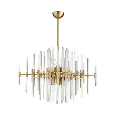 Quebec Pendant in Aged Brass by Cyan Design