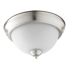 Satin Nickel Flush Mount by Quorum Lighting