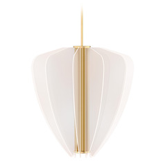 Sean Lavin Nyra 30-Inch LED Chandelier in Plated Brass by Visual Comfort Modern