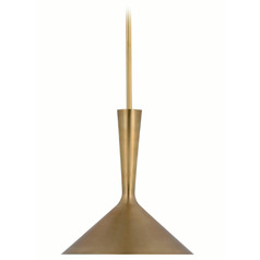 Aerin Rosetta Pendant in Antique Brass by Visual Comfort Signature