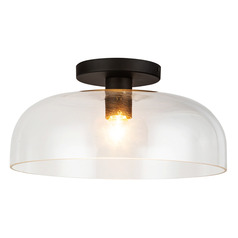 Alora Lighting Alan Pepin Sylvia Matte Black Semi-Flushmount Light