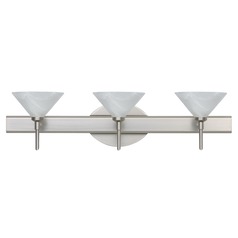 Besa Lighting Kona Satin Nickel LED Bathroom Light