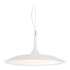 Hover Matte White LED Pendant by George Kovacs