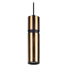 Cicada 10-Inch LED Pendant in Brass & Black by Avenue Lighting