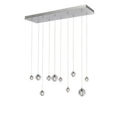 Harmony 10-Light LED Linear Pendant in Polished Chrome by ET2 Lighting